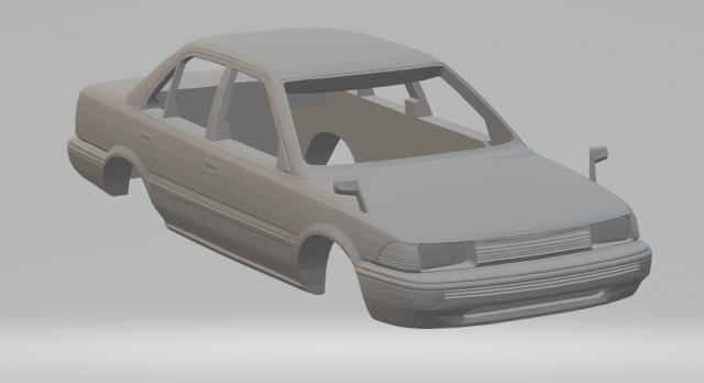 toyota corolla 3Dプリントモデル .c4d .max .obj .3ds .fbx .stl .blend 