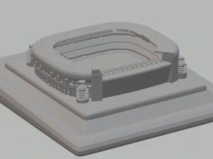 Santiago Bernab&eacute;u Modelo de Impressão 3D