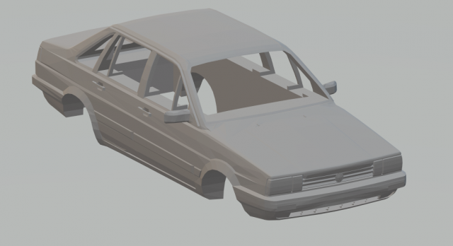 vw santana passat sedan Modelo de impresión 3D .c4d .max .obj .3ds .fbx .stl .blend 