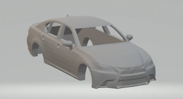 lexus gs-f 350 2013 3D Print Model .c4d .max .obj .3ds .fbx .stl .blend 