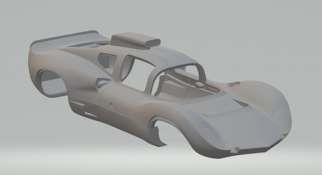 chaparral race 1966 Modelo de impresión 3D .c4d .max .obj .3ds .fbx .stl .blend 