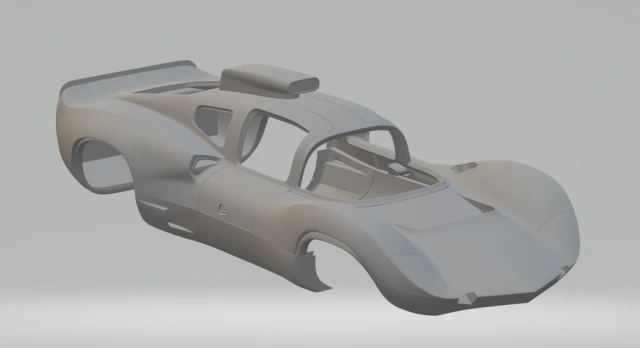 chaparral race 1966 3D Print Model .c4d .max .obj .3ds .fbx .stl .blend