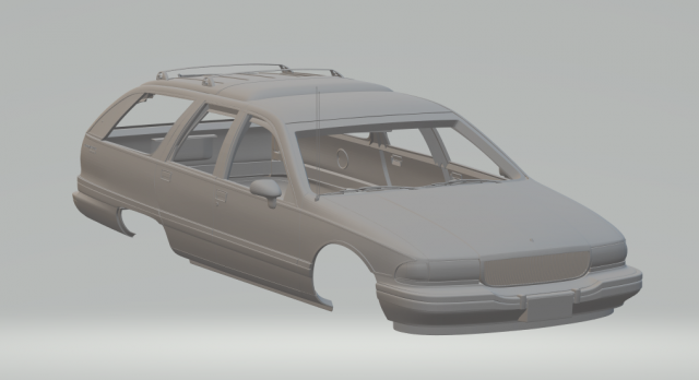 buick roadmaster wagon 3Dプリントモデル .c4d .max .obj .3ds .fbx .stl .blend 