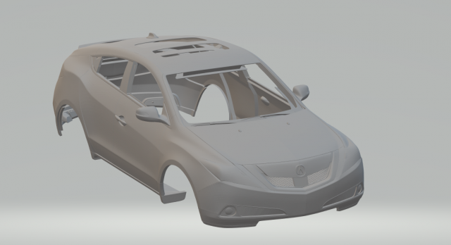 acurazdx2012 3Dプリントモデル .c4d .max .obj .3ds .fbx .stl .blend 