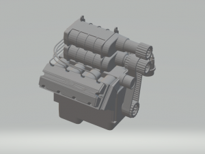 engine v8 3D 打印模型