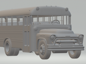 Gmc bus 57 3D-printmodel