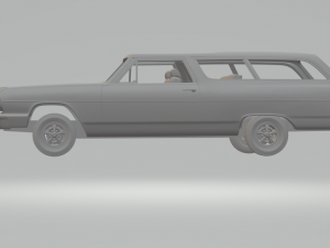 chevrolet chevelle wagon 64 3D Принт Модель