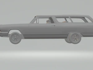 chevrolet chevelle wagon 64 3D Print Model
