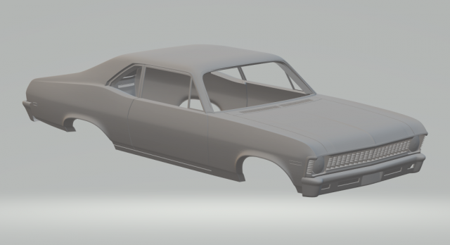 chevrolet nova 69 Modèles 3D en vedette .c4d .max .obj .3ds .fbx .stl .blend 