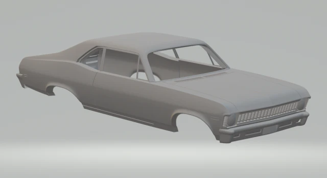 chevrolet nova 69 3D Print Model .c4d .max .obj .3ds .fbx .stl .blend 