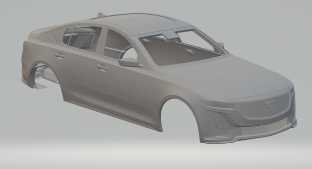 cadillac ct5 3D 打印模型 .c4d .max .obj .3ds .fbx .stl .blend 