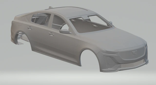 cadillac ct5 3D Print Model .c4d .max .obj .3ds .fbx .stl .blend 