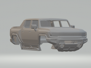 Hummer ev closed roof 3Dプリントモデル