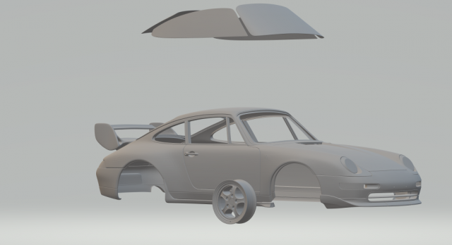 porsche 911 clubsport 95 Model Cetak 3D .c4d .max .obj .3ds .fbx .stl .blend 