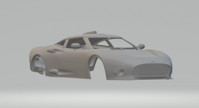 spyker c8 aileron 2008 3D Baskı Modeli .c4d .max .obj .3ds .fbx .stl .blend 