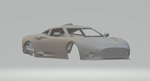 spyker c8 aileron 2008 3D Print Model .c4d .max .obj .3ds .fbx .stl .blend 