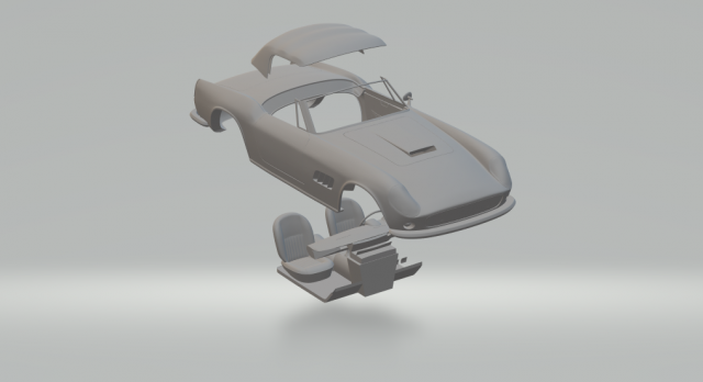 ferrari250gtcaliforni aspyde r 3D 打印模型 .c4d .max .obj .3ds .fbx .stl .blend 