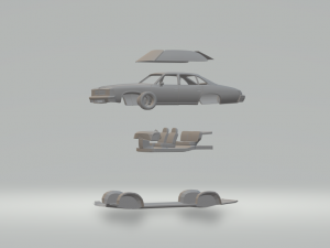 pontiac le mans sedan 3Dプリントモデル