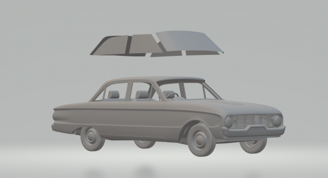 falcon xk mk1 sedan 4doors Modèles 3D en vedette .c4d .max .obj .3ds .fbx .stl .blend 