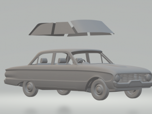 falcon xk mk1 sedan 4doors 3D Print Model