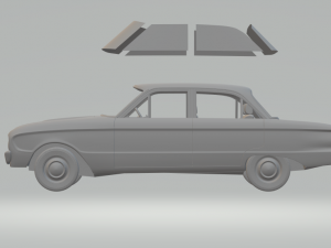 falcon xk mk1 sedan 4doors Modèles 3D en vedette