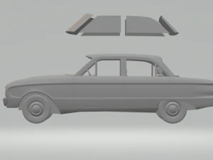 falcon xk mk1 sedan 4doors 3D Print Model