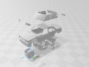 falcon xd race car 3D Print Model