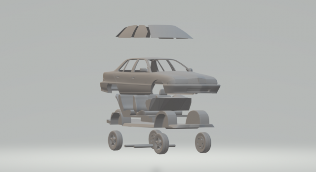 buick skylark sedan 4 doors 1995 3D Print Model .c4d .max .obj .3ds .fbx .stl .blend