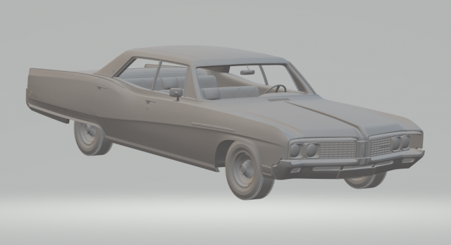 buick electra sedan 68 3D 打印模型 .c4d .max .obj .3ds .fbx .stl .blend 