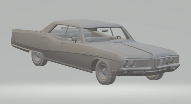 buick electra sedan 68 3D Print Model .c4d .max .obj .3ds .fbx .stl .blend 