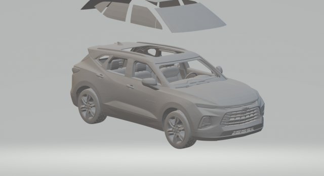 chevrolet blazer 2021 3D Print Model .c4d .max .obj .3ds .fbx .stl .blend 