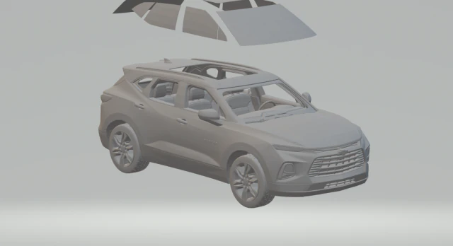 chevrolet blazer 2021 3D Print Model .c4d .max .obj .3ds .fbx .stl .blend