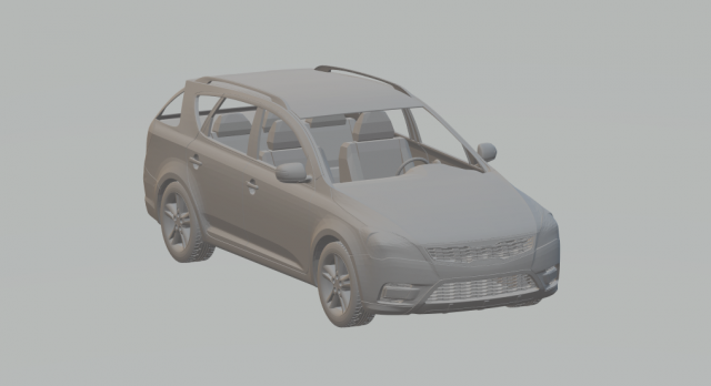 kia ceed sw 3D Print Model .c4d .max .obj .3ds .fbx .stl .blend 