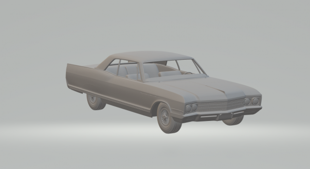 buick electra coupe 66 3D प्रिंट मॉडल .c4d .max .obj .3ds .fbx .stl .blend 