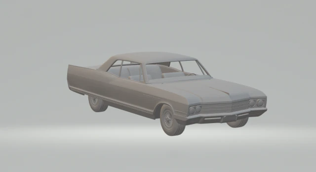 buick electra coupe 66 3D Print Model .c4d .max .obj .3ds .fbx .stl .blend