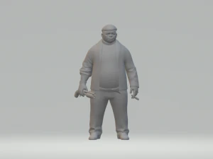 fat thief diorama 3D Print Model