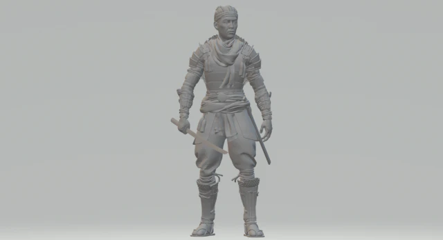 samurai diorama 3D Print Model .c4d .max .obj .3ds .fbx .stl .blend 