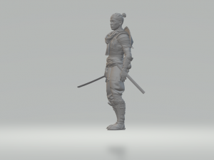 samurai diorama 3D Baskı Modeli