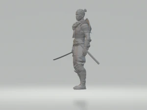samurai diorama 3D Print Model
