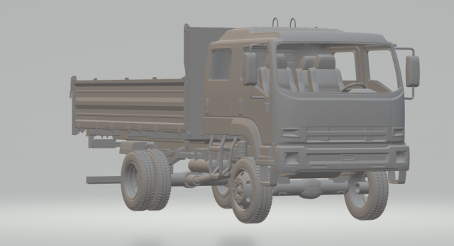 isuzu fts 800 crew cab Modelo de Impressão 3D .c4d .max .obj .3ds .fbx .stl .blend 