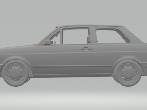 vw fox voyage sedan 1990 a 1995 3D 打印模型