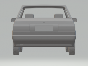 vw fox voyage sedan 1990 a 1995 3D 打印模型