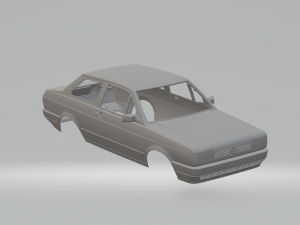 vw fox voyage sedan 1990 a 1995 3D 打印模型