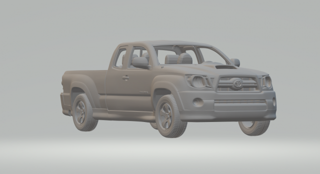 toyota tacoma xr 11 3Dプリントモデル .c4d .max .obj .3ds .fbx .stl .blend 