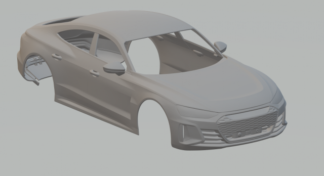 audi rs e-tron gt 3D Print Model .c4d .max .obj .3ds .fbx .stl .blend 