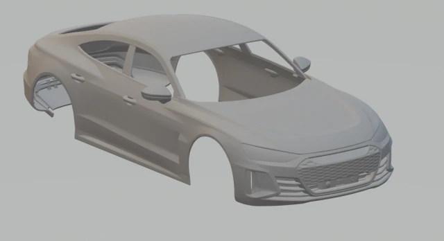 audi rs e-tron gt 3D Print Model .c4d .max .obj .3ds .fbx .stl .blend 