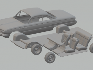 buick lesabre 61 3D Print Model