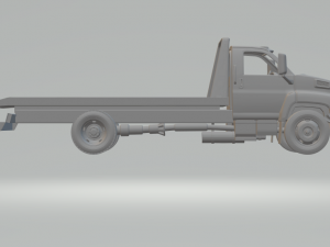 gmc topkick c8500 towtruck flarbed 04 Modelo de impresión 3D