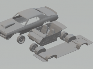 mercury cougar custom Modèles 3D en vedette