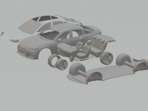 audi s6 sedan 3D Print Model